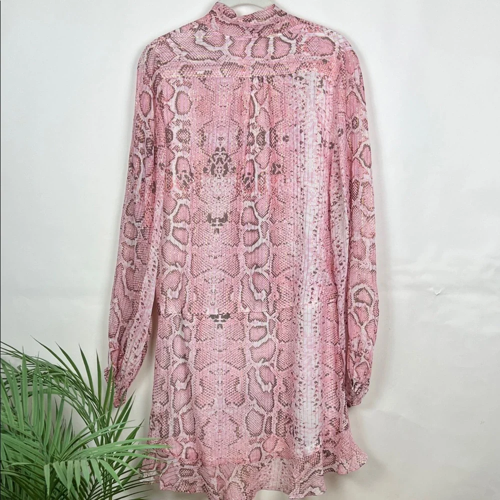 NWT Rococo Sands x Revolve Lexi Pink Snake Print Mini Dress Small - Picture 3 of 12